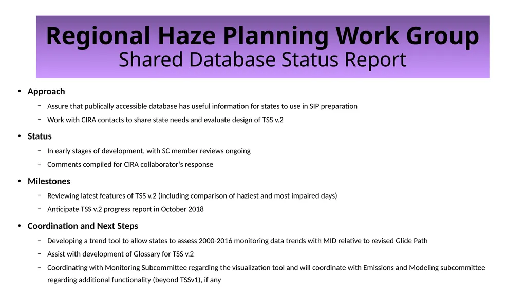 WRAP TSC/Co-Chairs Call Workplan Progress Update - slide 26 of 28