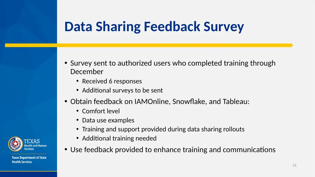 Public Health Data Sharing in Texas​ Office of - slide 15 of 20