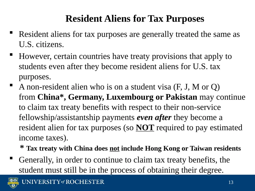 Tax Reporting of Graduate Student Payments School - slide 13 of 34