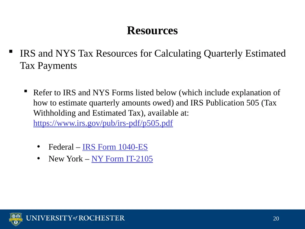 Tax Reporting of Graduate Student Payments School - slide 20 of 34