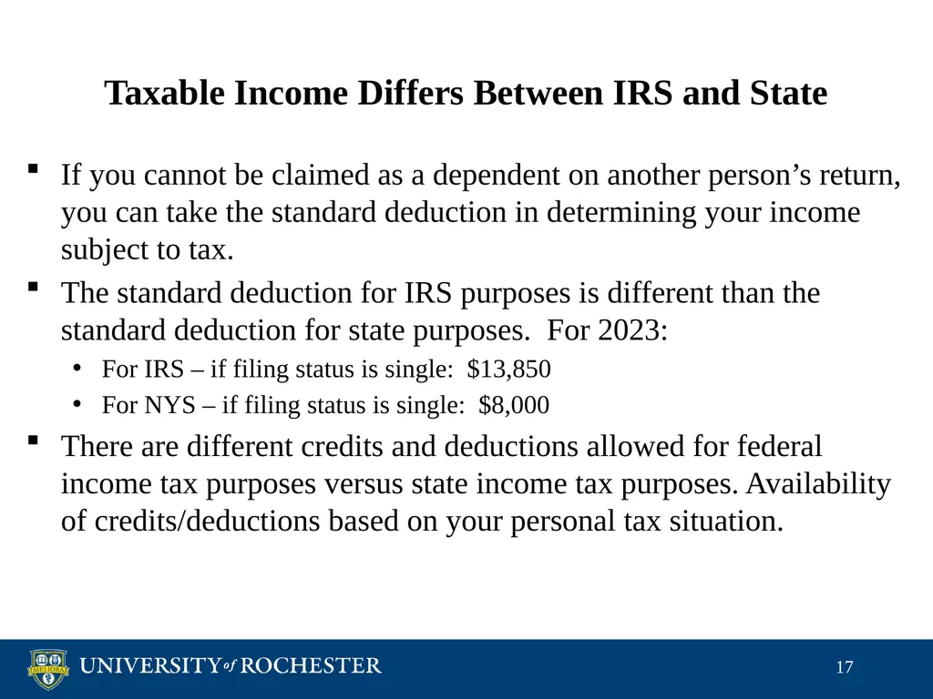 Tax Reporting of Graduate Student Payments School - slide 17 of 34