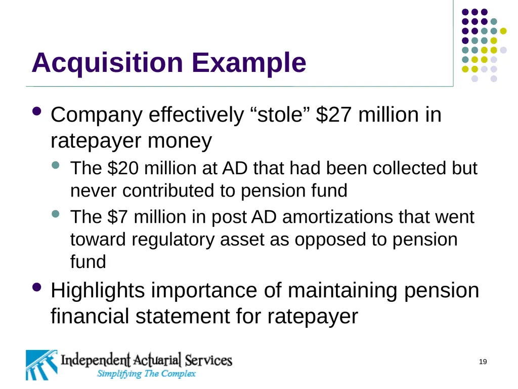 Retirement Plans in the Regulated Sector 2016 - slide 19 of 20
