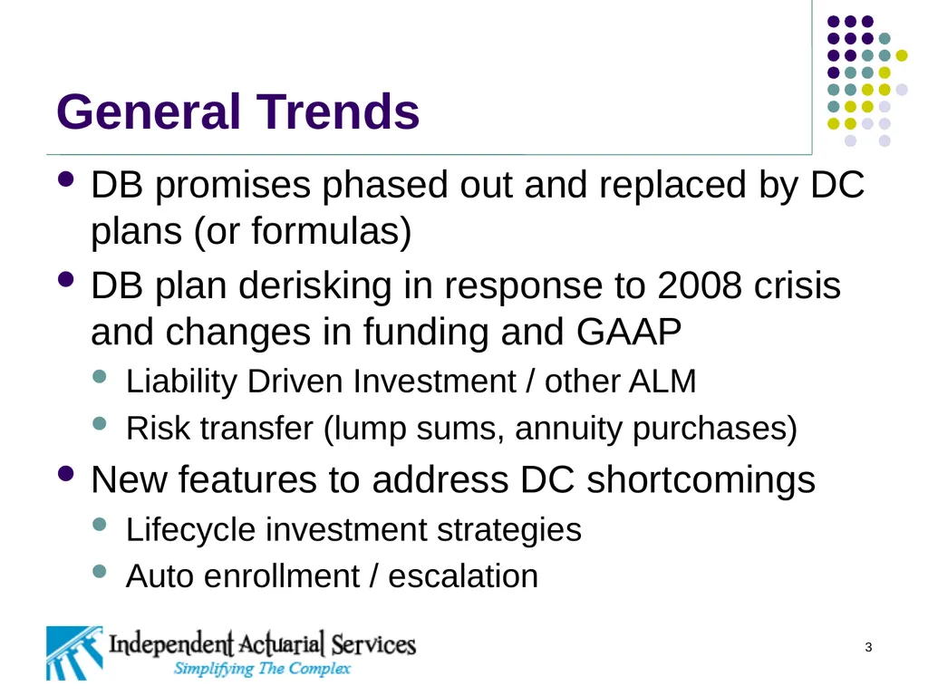 Retirement Plans in the Regulated Sector 2016 - slide 3 of 20