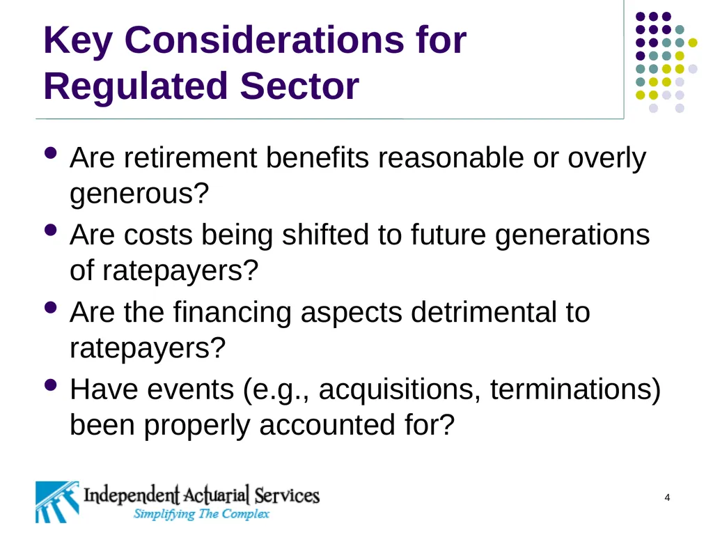 Retirement Plans in the Regulated Sector 2016 - slide 4 of 20