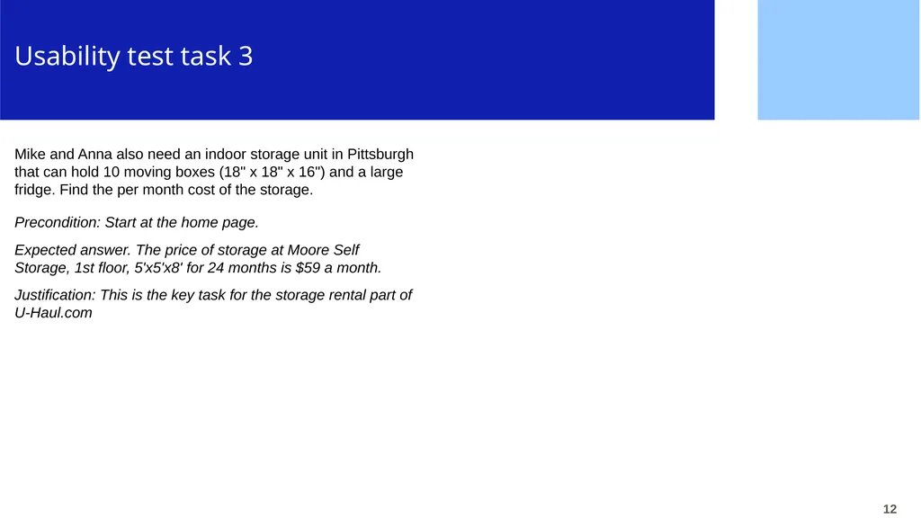 CPUX-UT – Example of Basic Usability Test Report - slide 12 of 15