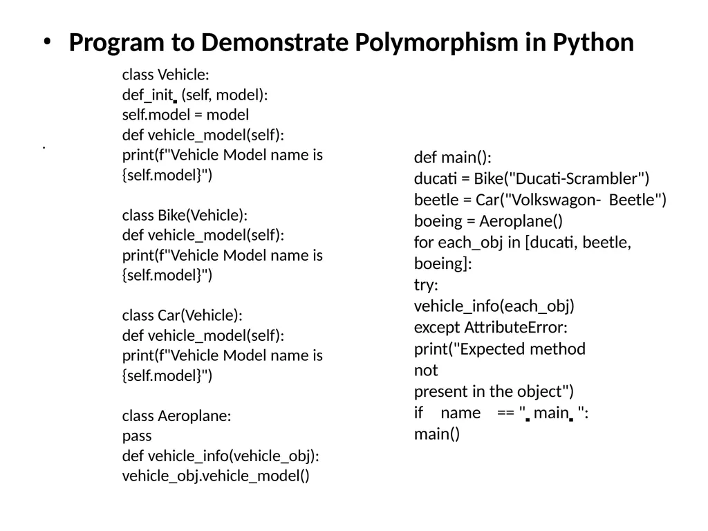 Introduction to Object Oriented Programming in - slide 36 of 44