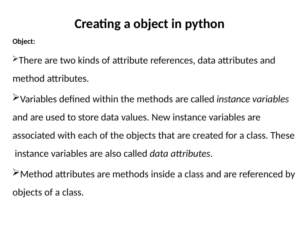Introduction to Object Oriented Programming in - slide 6 of 44
