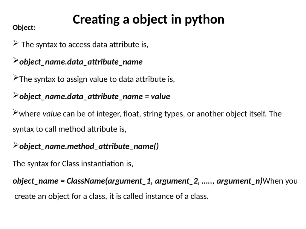 Introduction to Object Oriented Programming in - slide 7 of 44