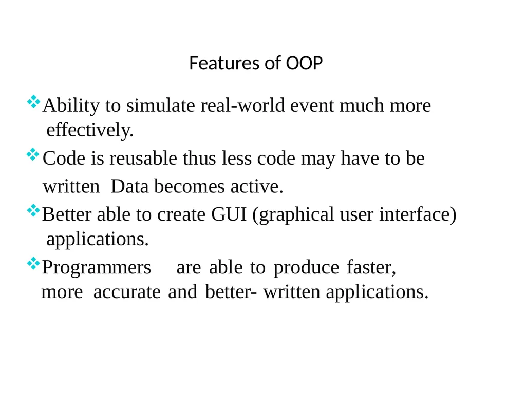 Introduction to Object Oriented Programming in - slide 2 of 44