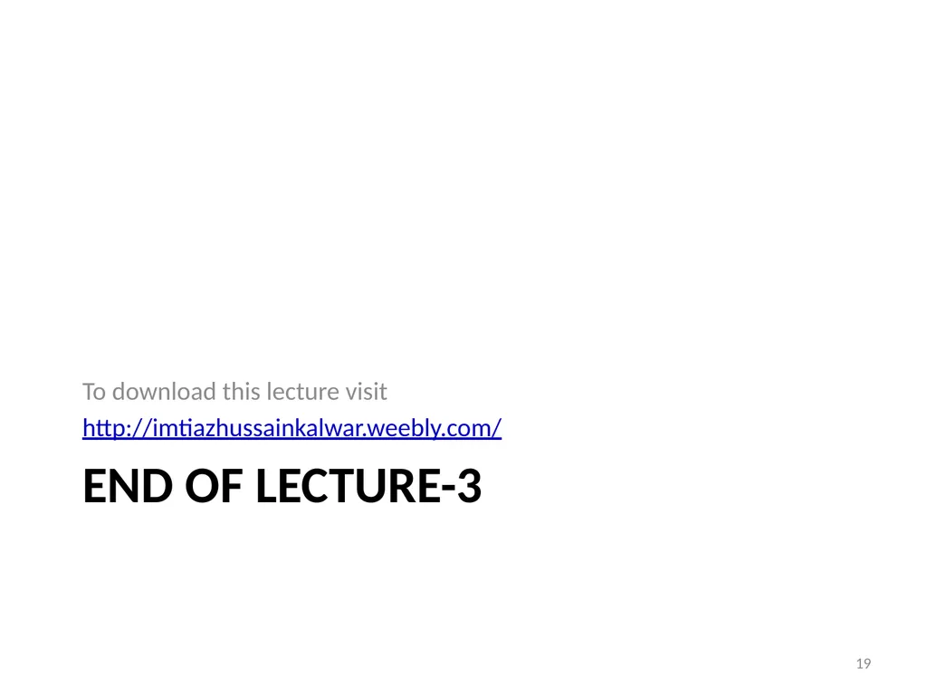 Basic Electronics Dr. Imtiaz Hussain Assistant - slide 19 of 19