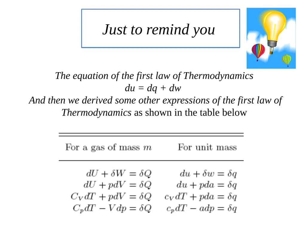 The Course of Fundamentals of Thermodynamics - slide 4 of 24