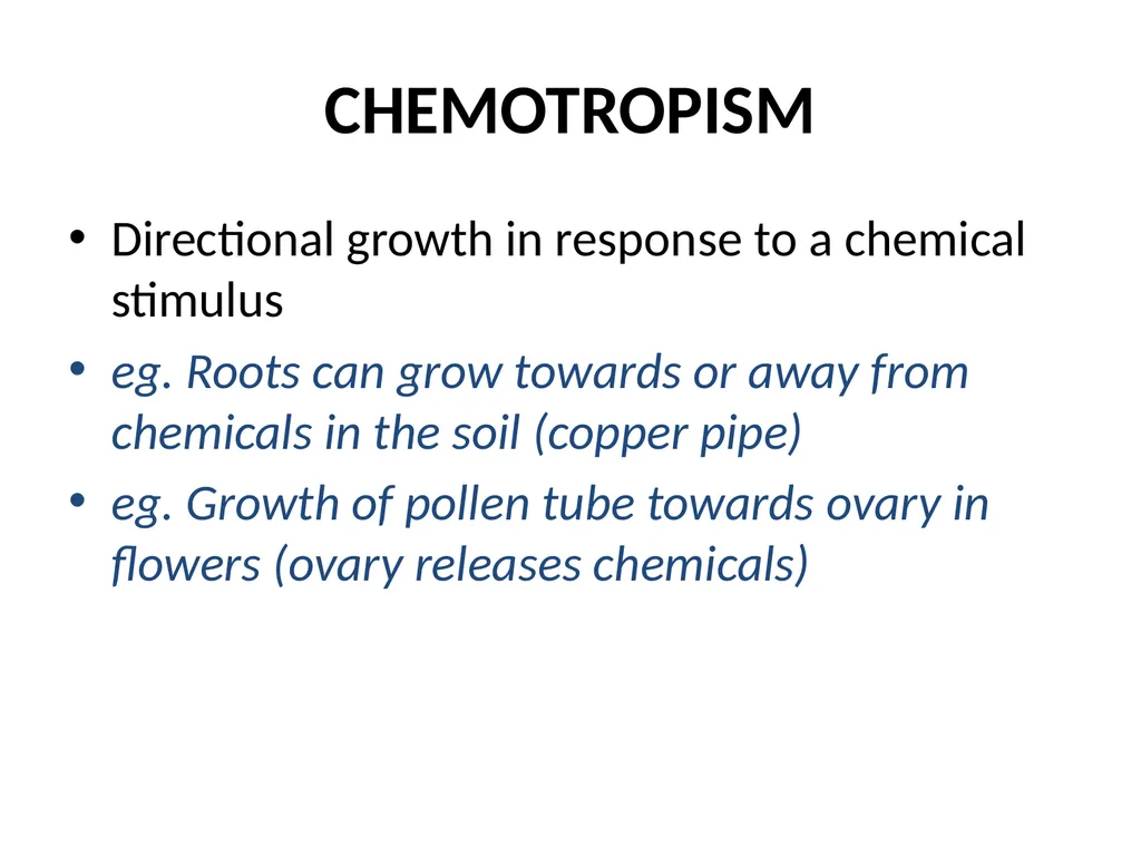 ORIENTATION RESPONSES How organisms position - slide 28 of 42