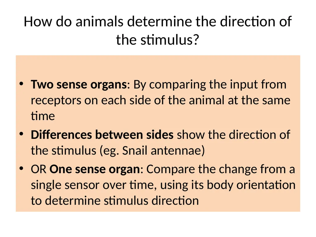 ORIENTATION RESPONSES How organisms position - slide 8 of 42
