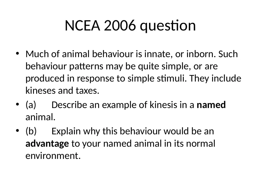 ORIENTATION RESPONSES How organisms position - slide 14 of 42