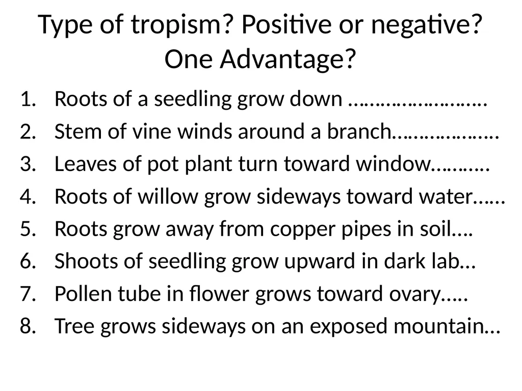 ORIENTATION RESPONSES How organisms position - slide 30 of 42