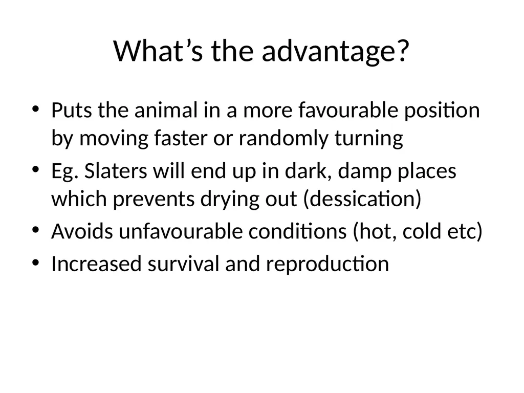 ORIENTATION RESPONSES How organisms position - slide 12 of 42