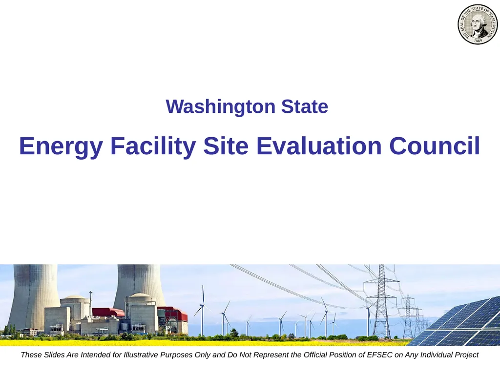 Washington State Energy Facility Site Evaluation - slide 1 of 13