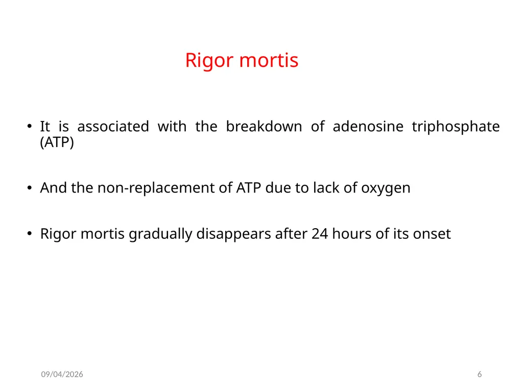 Rigor mortis Dr. Mbaimbai Francis (BVM, MPVM) - slide 6 of 10