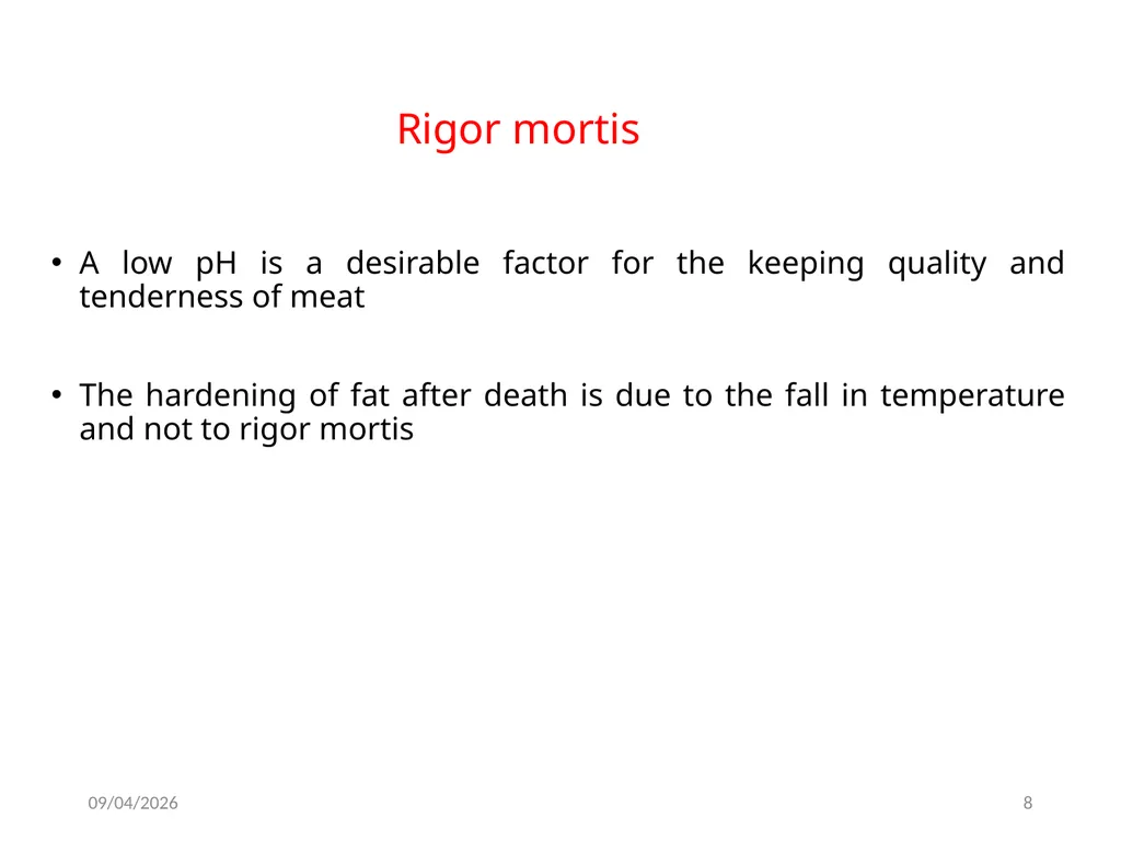 Rigor mortis Dr. Mbaimbai Francis (BVM, MPVM) - slide 8 of 10