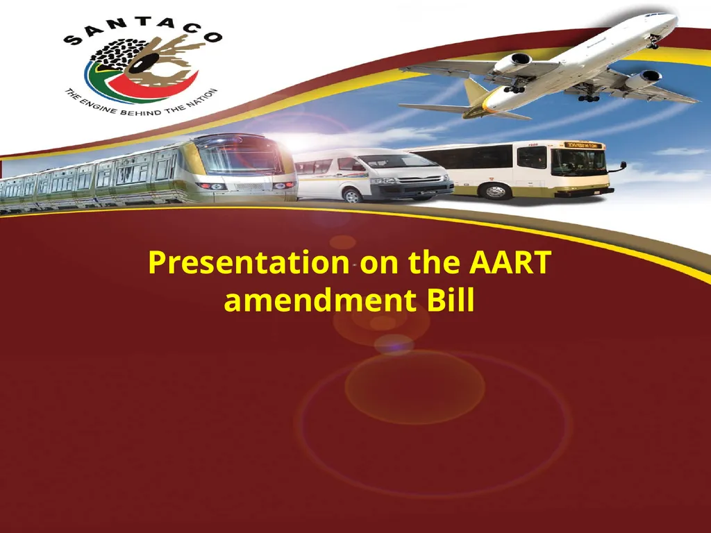 Presentation on the AART amendment Bill Preamble - slide 1 of 16