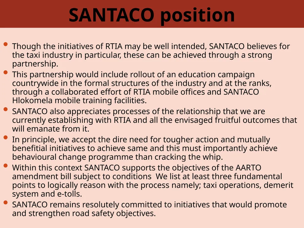 Presentation on the AART amendment Bill Preamble - slide 12 of 16