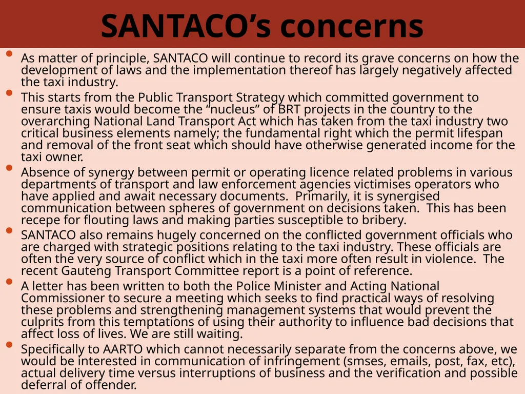 Presentation on the AART amendment Bill Preamble - slide 10 of 16