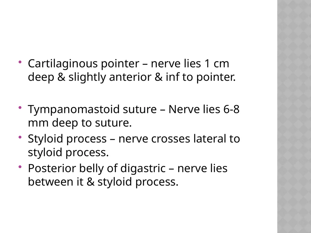 FACIAL NERVE PLASY Dr.Satguru Saran Singh - slide 24 of 53