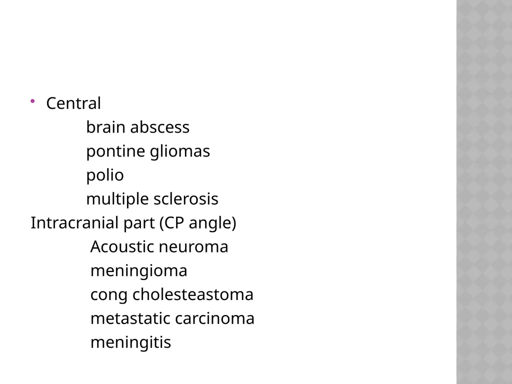 FACIAL NERVE PLASY Dr.Satguru Saran Singh - slide 30 of 53