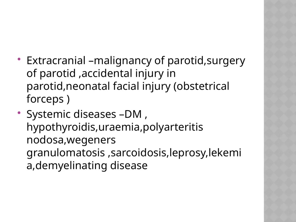 FACIAL NERVE PLASY Dr.Satguru Saran Singh - slide 32 of 53