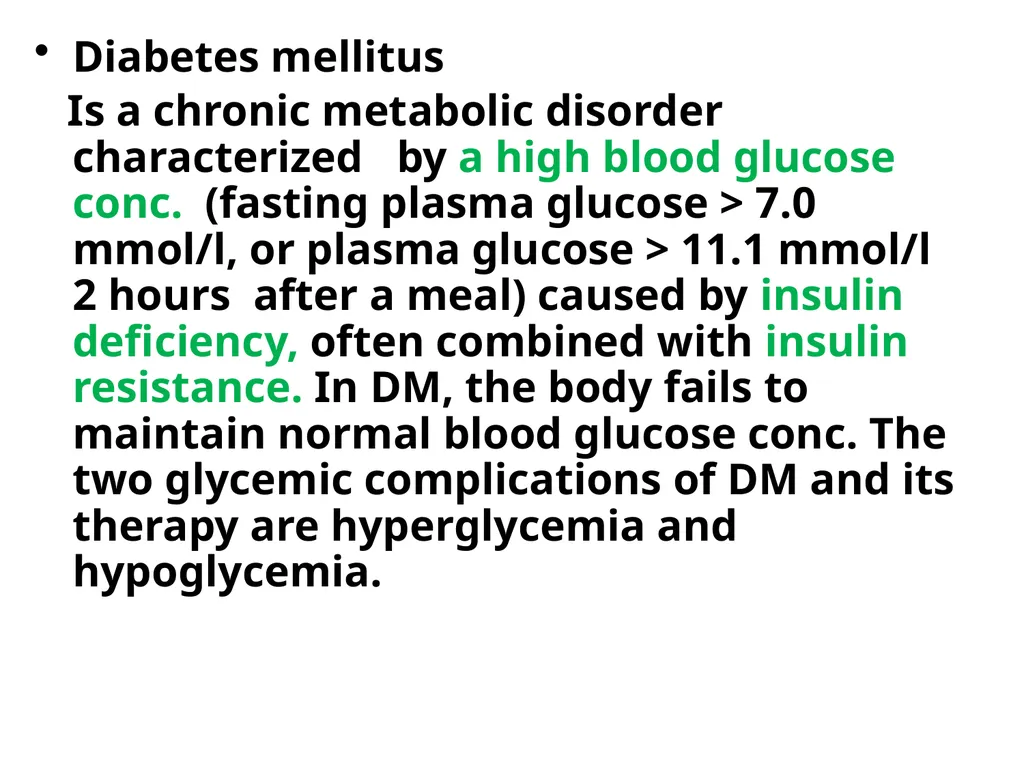 ANTIDIABETIC AND HYPOGLYCEMIC DRUGS Normal fasting - slide 3 of 29