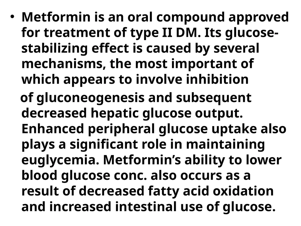 ANTIDIABETIC AND HYPOGLYCEMIC DRUGS Normal fasting - slide 9 of 29