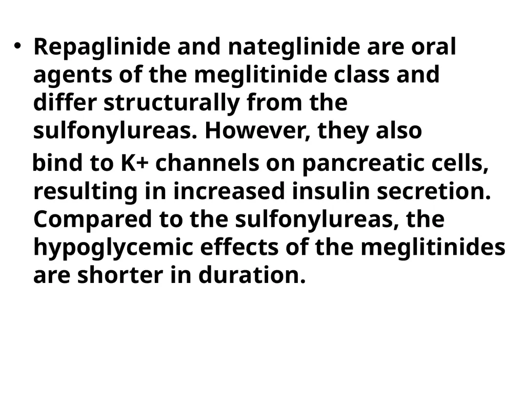 ANTIDIABETIC AND HYPOGLYCEMIC DRUGS Normal fasting - slide 12 of 29