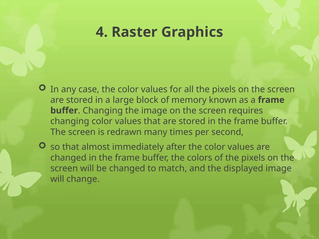Computer Graphics Chapter 1 Third Lecture 4. - slide 3 of 26
