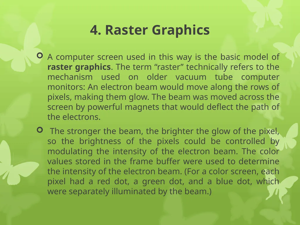 Computer Graphics Chapter 1 Third Lecture 4. - slide 4 of 26