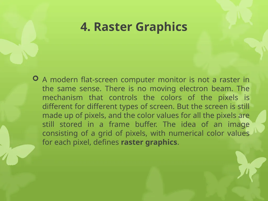 Computer Graphics Chapter 1 Third Lecture 4. - slide 5 of 26