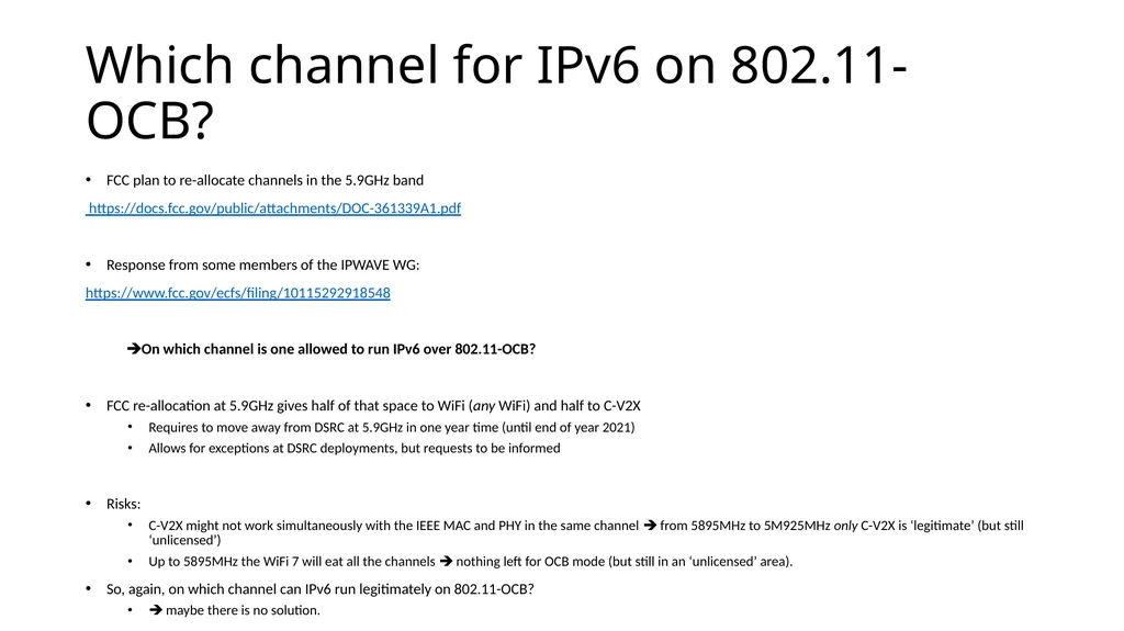 IPWAVE Working Group of IETF, an updated status - slide 9 of 10