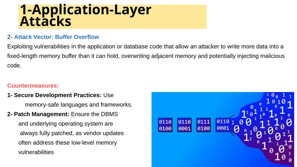 DATABASE SECURITY for Cyber security 3rd year - slide 6 of 12