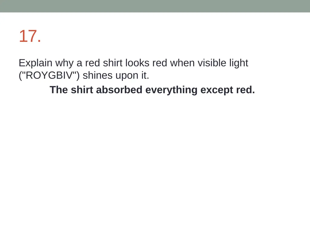 Physics: Light and Color Review worksheet 1. A - slide 15 of 26