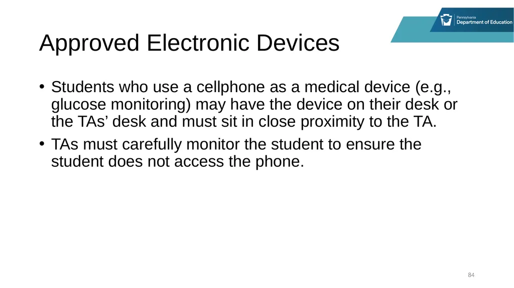 District Assessment Coordinator Training Session - slide 84 of 105
