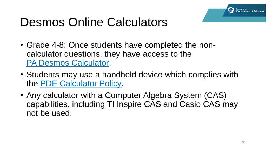 District Assessment Coordinator Training Session - slide 93 of 105