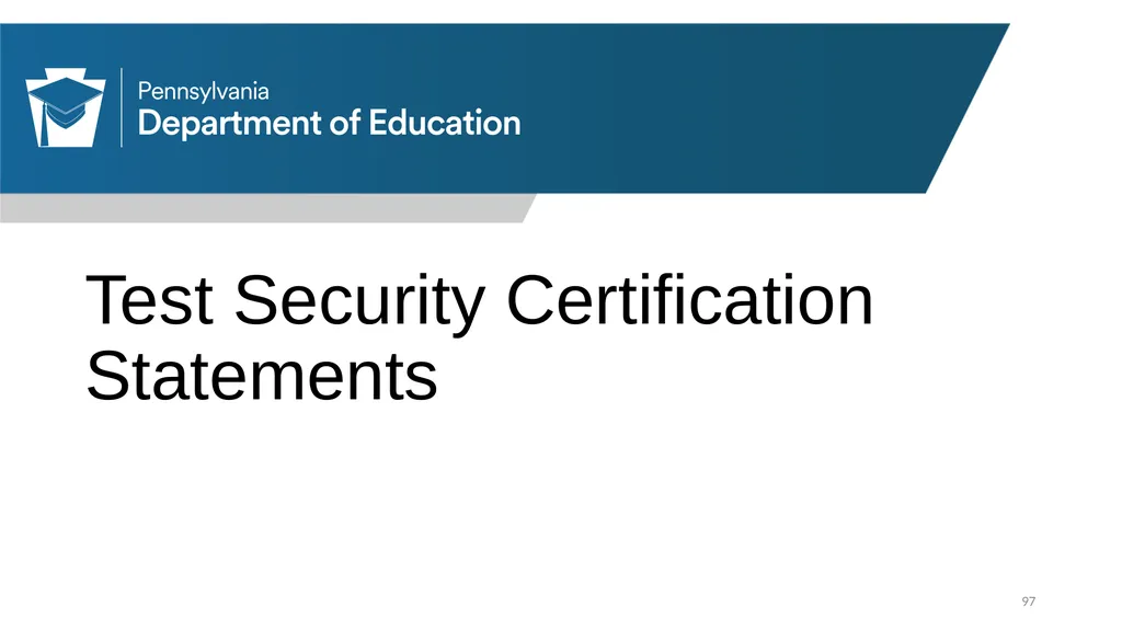 District Assessment Coordinator Training Session - slide 97 of 105