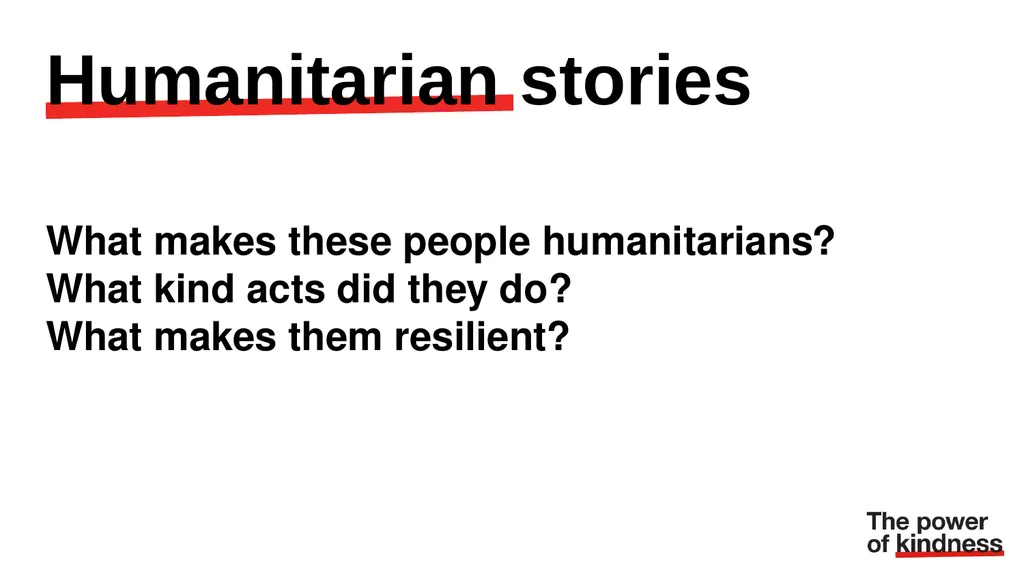 Black History Month: Humanitarians What does a - slide 4 of 8