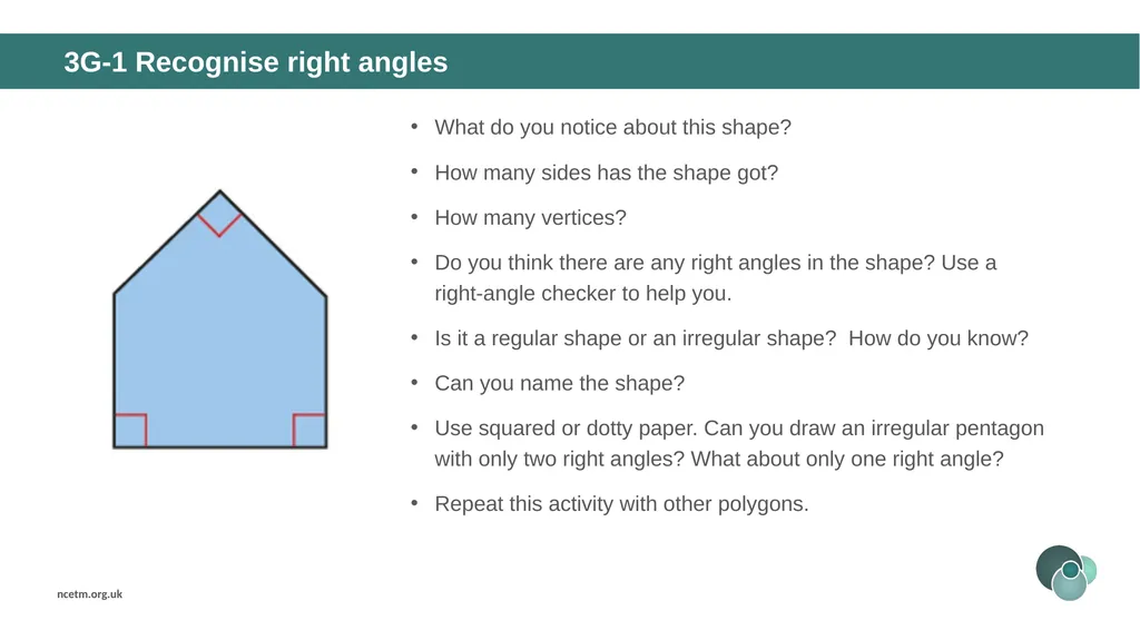 Year 3, Unit 3 Right angles Curriculum - slide 59 of 63