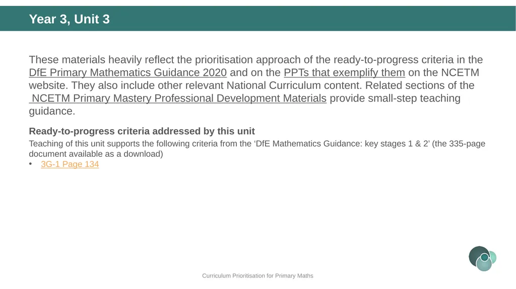 Year 3, Unit 3 Right angles Curriculum - slide 2 of 63