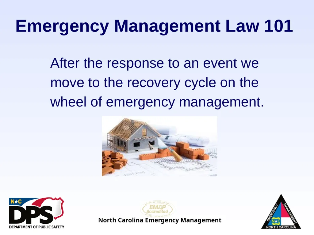 North Carolina Emergency Management Law 101 - slide 23 of 46