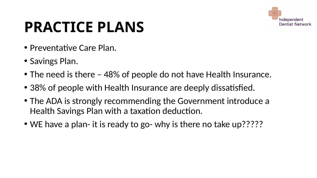IDN BENEFITS AVAILABLE BUT UNDER UTILISED – WHY? - slide 14 of 14