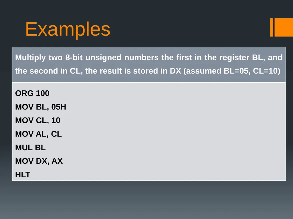 Arithmetic Operations Multiplication – Division - slide 15 of 20