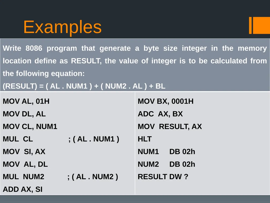 Arithmetic Operations Multiplication – Division - slide 18 of 20