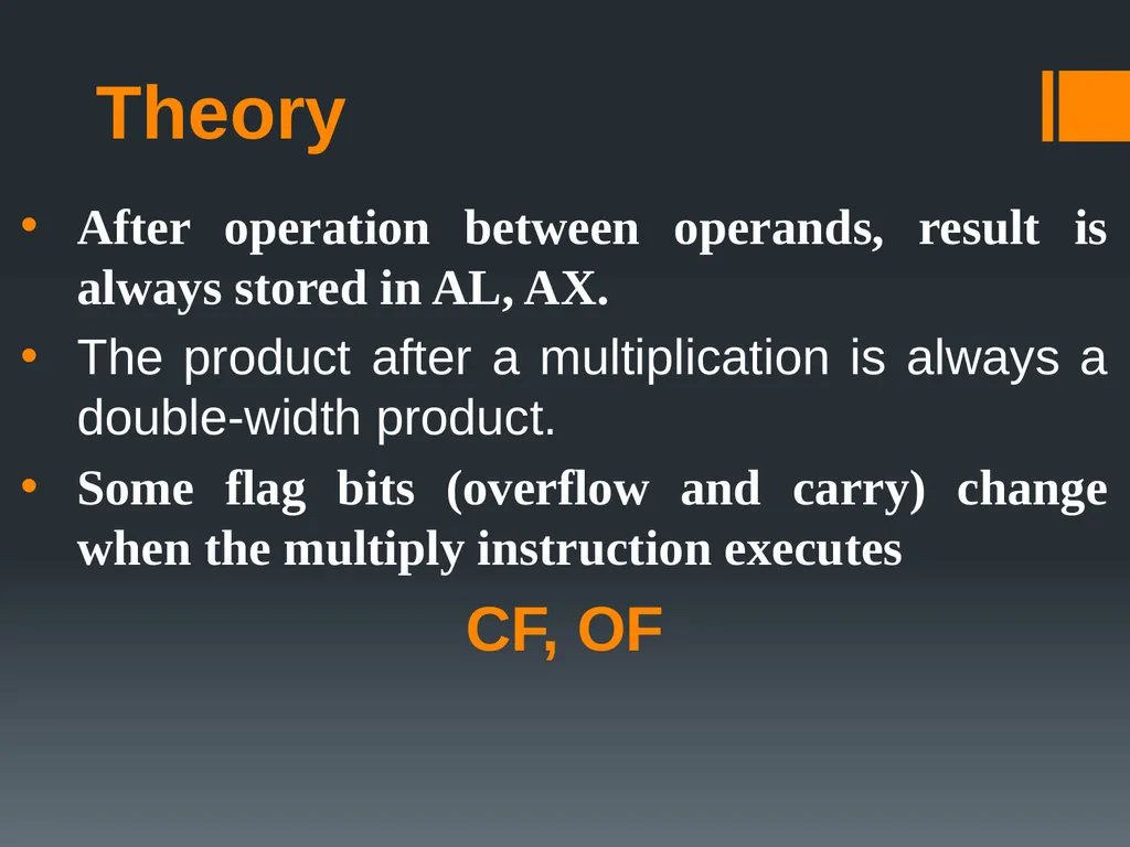 Arithmetic Operations Multiplication – Division - slide 5 of 20