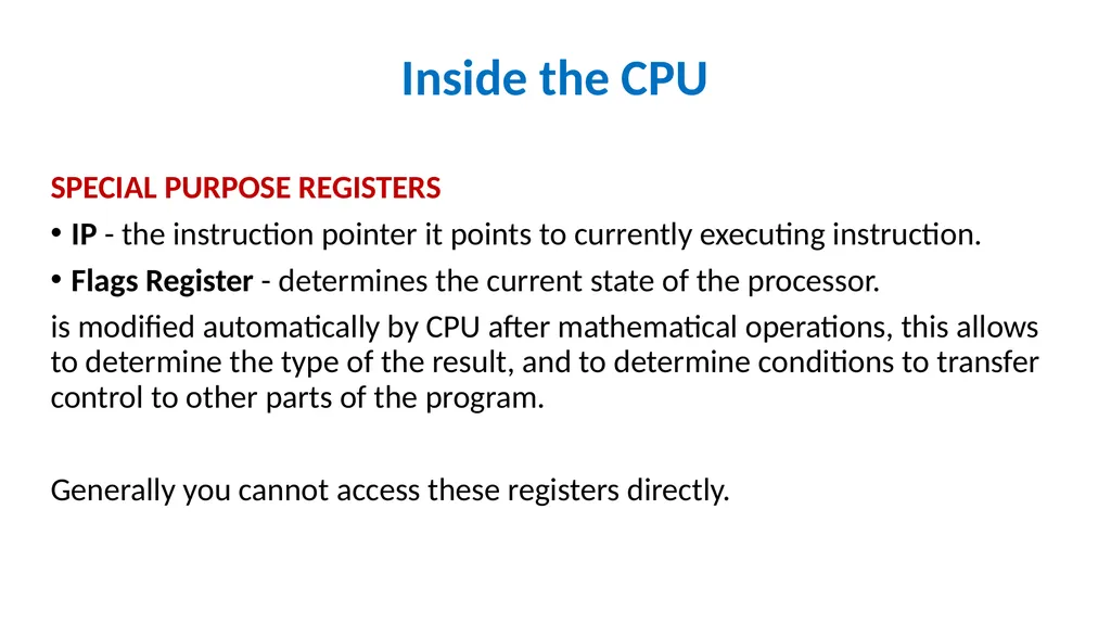 Emulator 8086 Lecture 3 What is an assembly - slide 13 of 36